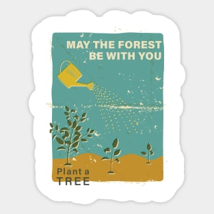 May The Forest Be With You Sticker